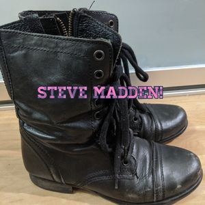 Steve Madden Troops Boots (Black)